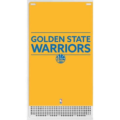 NBA Golden State Warriors Standard - Yellow Xbox Series S Console Skin